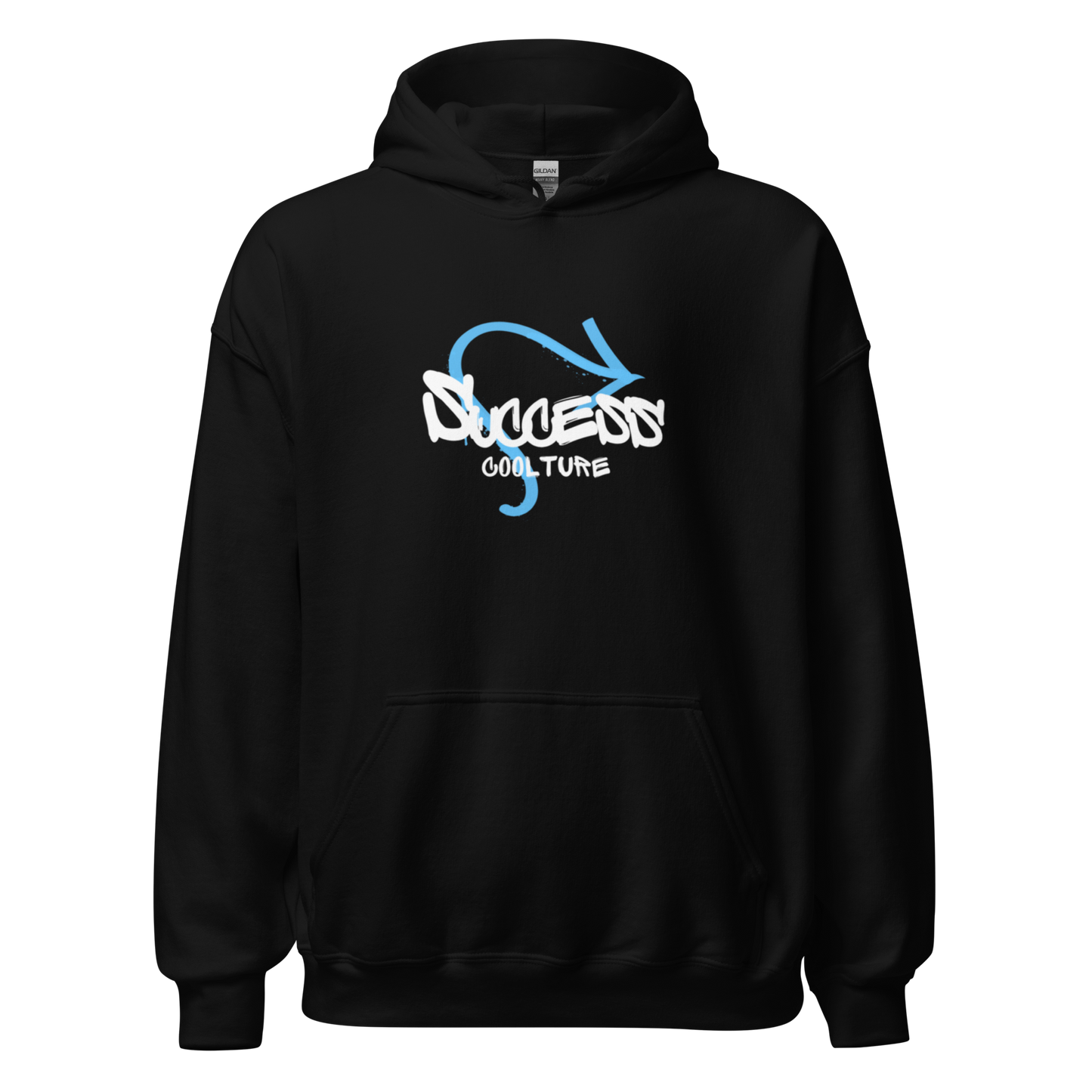 Sudadera negra con capucha success graffiti