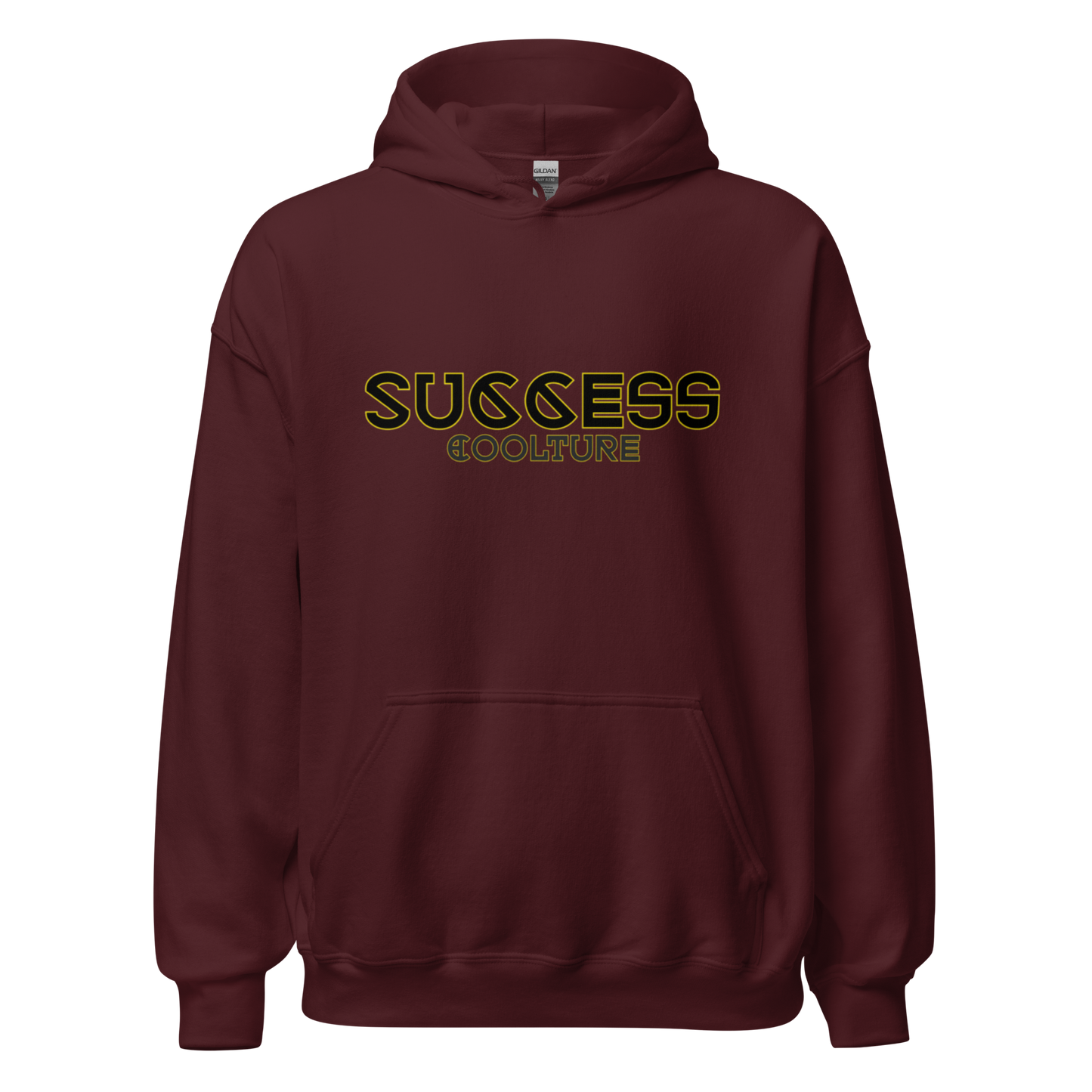 Sudadera granate con capucha success