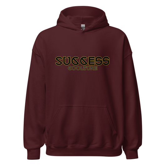 Sudadera granate con capucha success