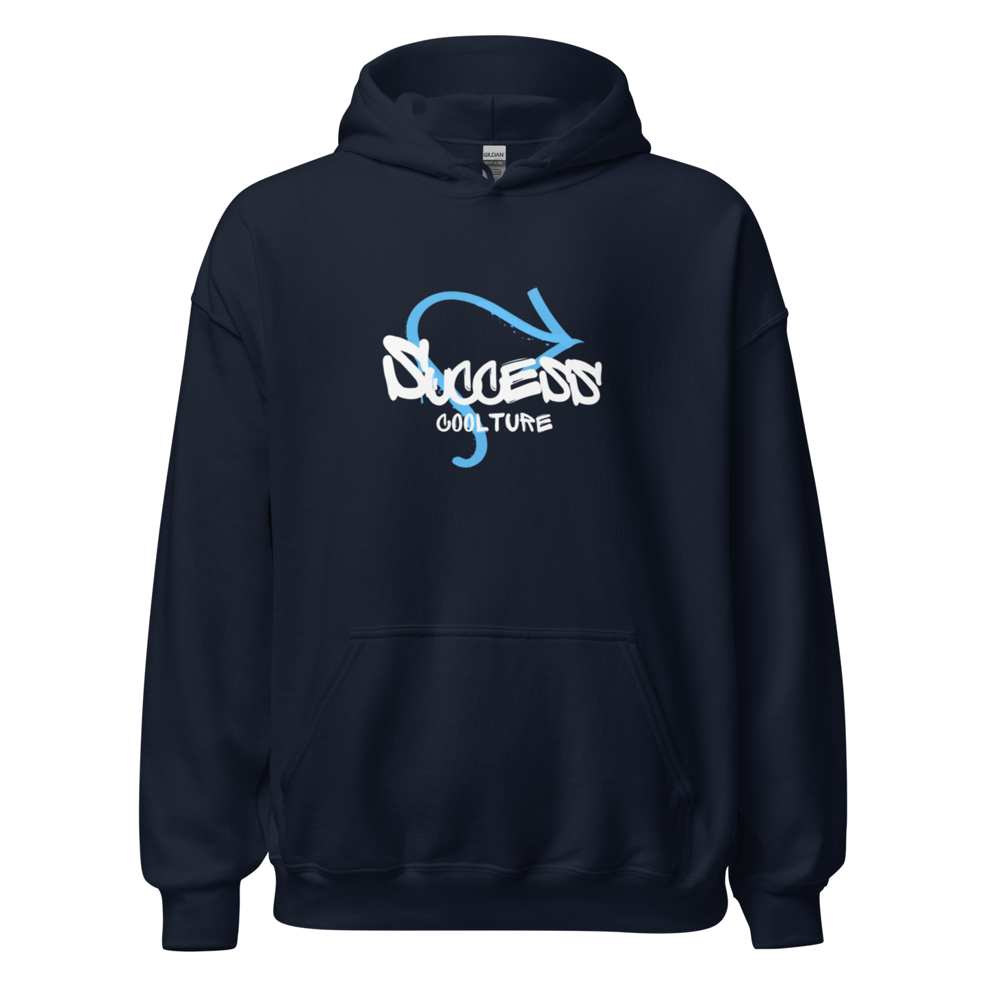 Sudadera navy con capucha success graffiti